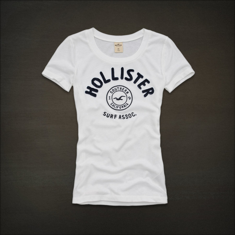 Hollister Mujeres De Cuello Redondo Corto Remera HCO4801